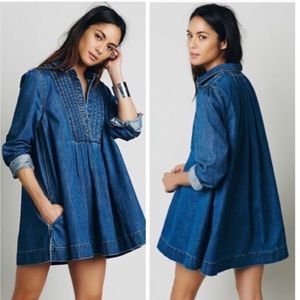 Free People Baby Blues Denim Tunic